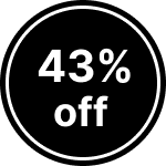 43% discount